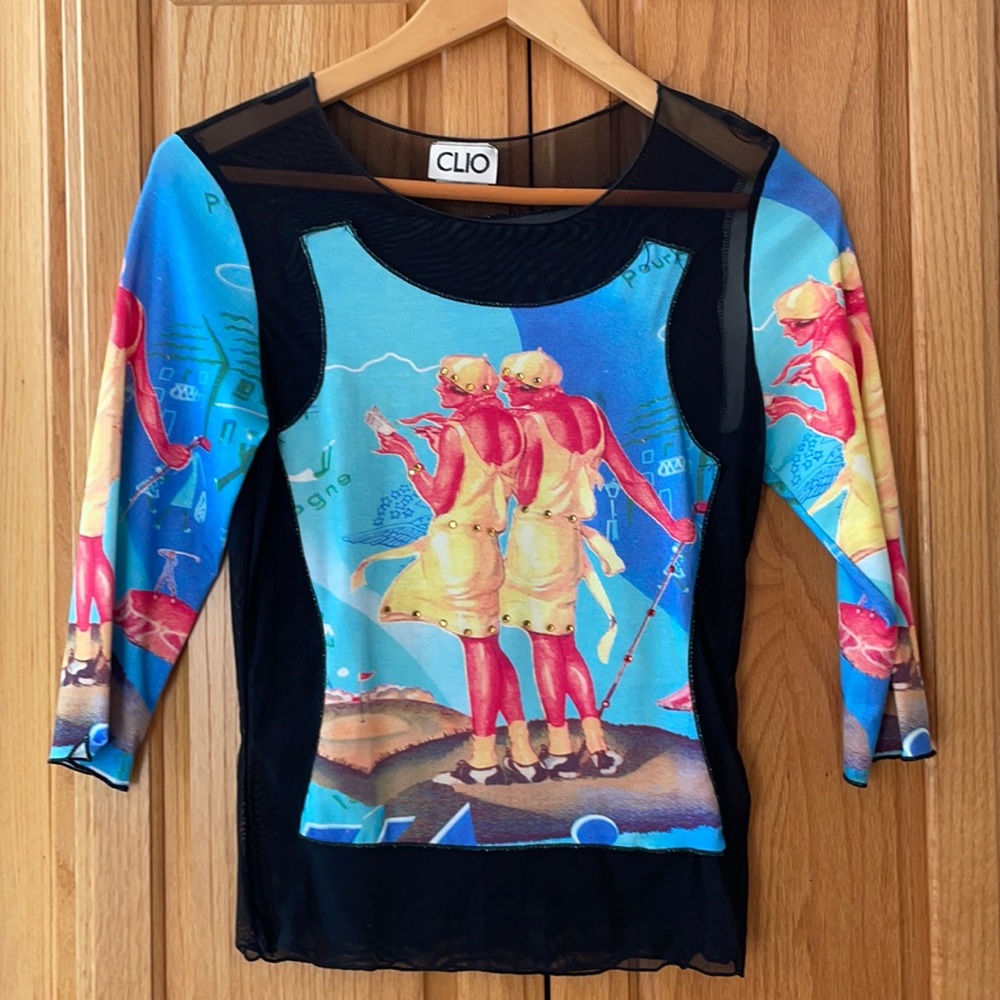 CLIO Novelty Mesh Top